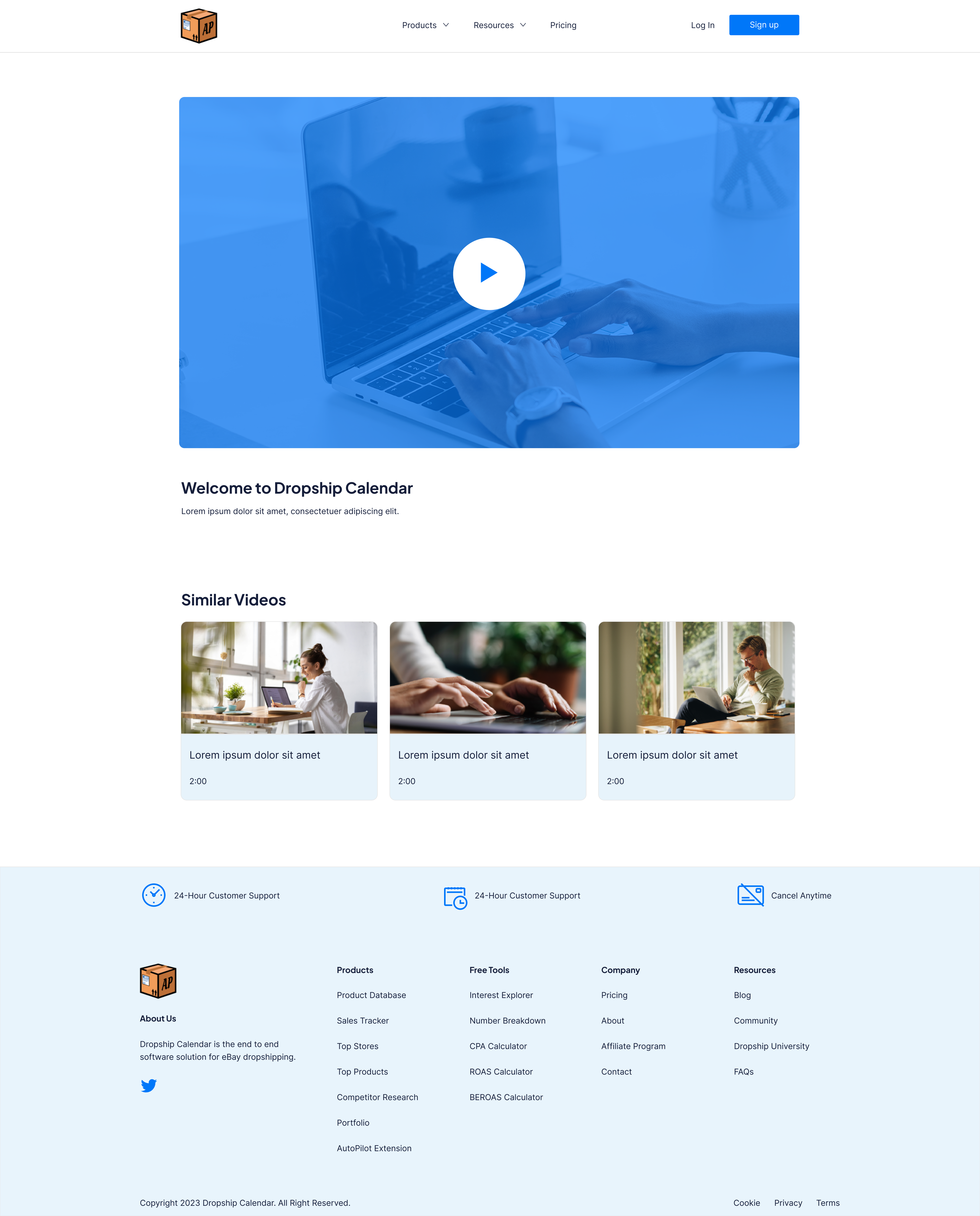 Welcome to Dropship Calendar Video